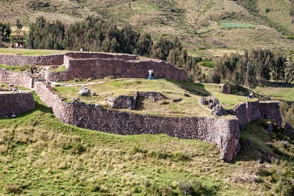 Ruinas Antigua Ciudad Muralla Sagrada Los Incas Provincia Del Estado — Foto de Stock