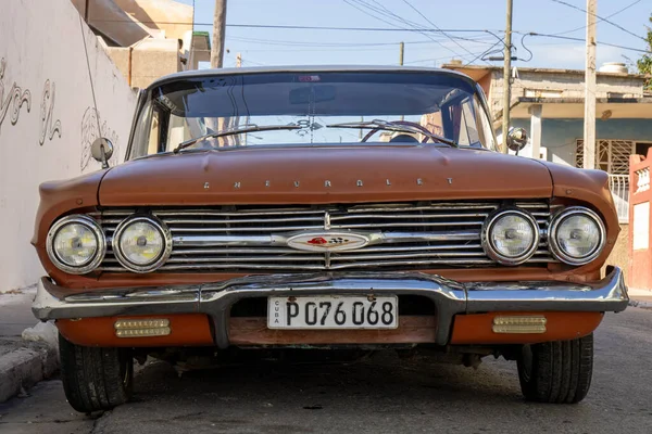 Old Havana Cuba 2016 Klasyczny Samochód Mieście Jerusalem — Zdjęcie stockowe