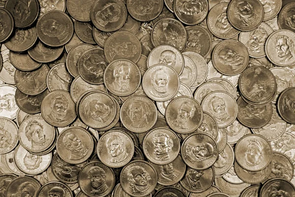 Pile Coins Money Currency — Stock Photo, Image