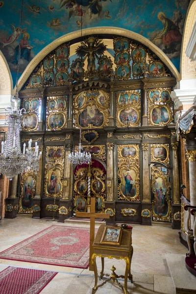 Interior Iglesia Del Sepulcro Santo Ciudad Vieja Jerusalem Israel —  Fotos de Stock