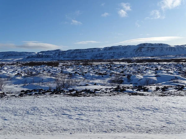 Piękny Widok Góry Zimie — Zdjęcie stockowe