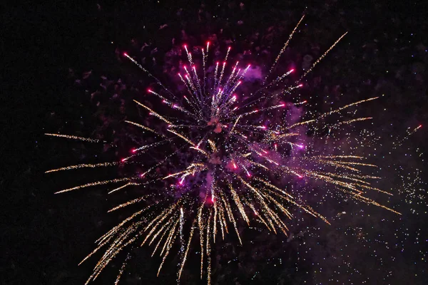 Fireworks Night Sky — Stock Photo, Image