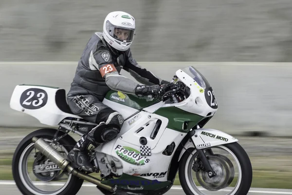 Motorradfahrer Auf Der Straße — Stockfoto