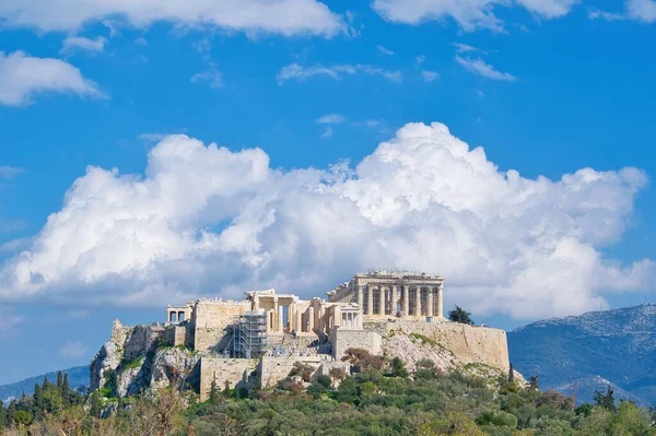 Las Ruinas Del Antiguo Templo Griego Athens Grecia —  Fotos de Stock