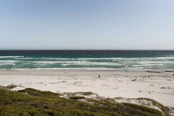 Beautiful Beach Large Wave Sea — Stock Photo, Image