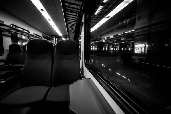 Interior Modern Train — Stock Photo, Image