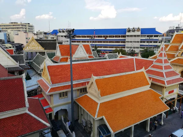 Das Dach Der Stadt Des Stärksten Verschmutzten Gebäudes Hintergrund — Stockfoto