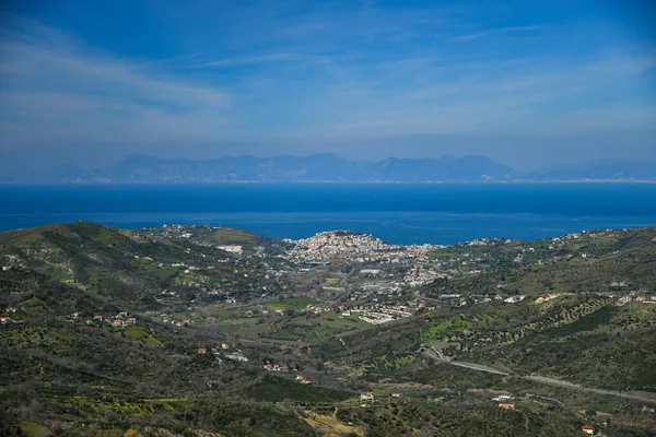 Vista Mar Costa Del Océano Mediterráneo — Foto de Stock