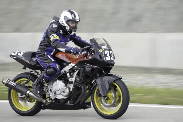 Motociclista Estrada — Fotografia de Stock