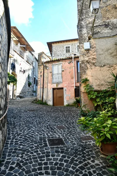 Enge Straße Der Altstadt Von Obidos Italien — Stockfoto