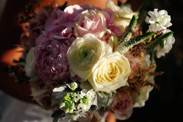 Hermoso Ramo Flores Boda — Foto de Stock