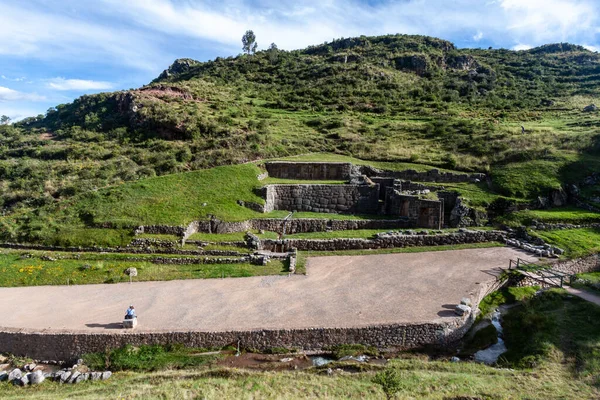 Machu Picchu Peru August 2018 Ερείπια Του Ιερού Κήπου Inca — Φωτογραφία Αρχείου