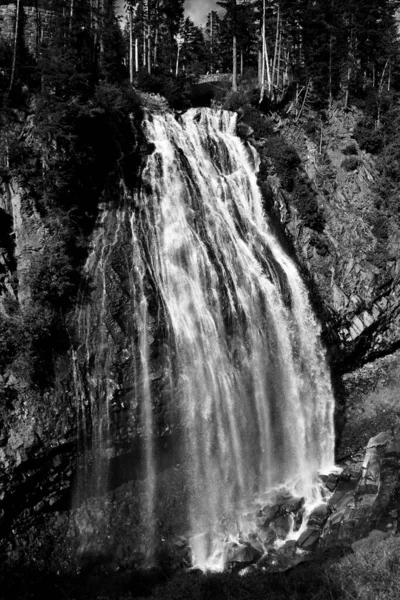 Waterval Het Bos Natuur Achtergrond — Stockfoto