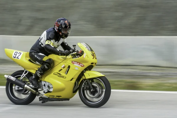 Motorradrennen Auf Der Straße — Stockfoto