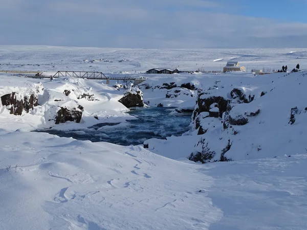 Hermoso Paisaje Con Nieve Hielo —  Fotos de Stock