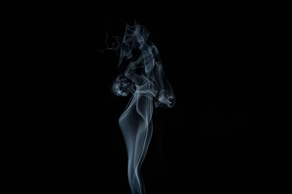 Abstract Smoke Black Background — Stock Photo, Image