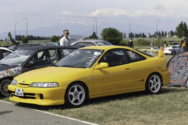 Carros Corrida Automóveis Urbano — Fotografia de Stock