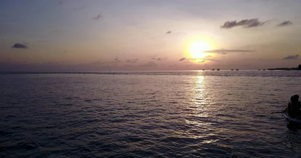 Красивый Закат Над Морем Фоне Природы — стоковое фото
