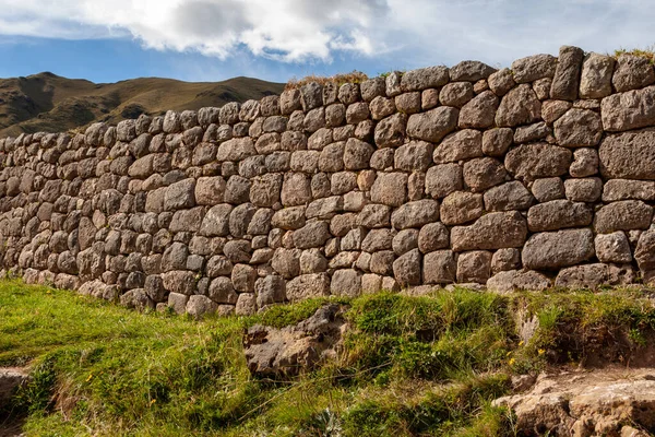 Beau Paysage Vallée Mur Sacré Ancienne Ville Des Incas Dans — Photo
