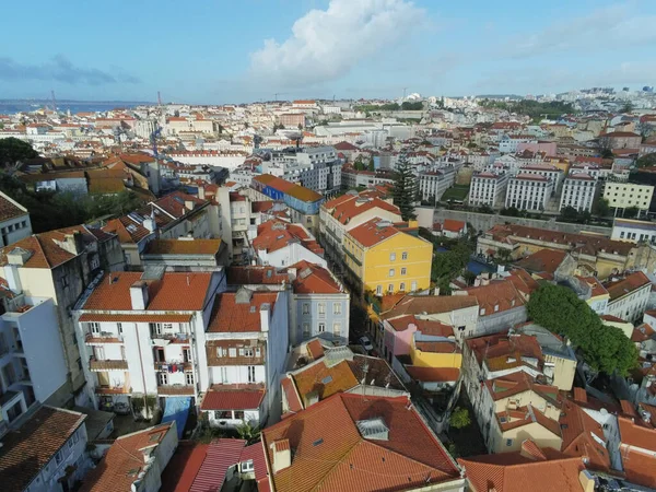 Вид Воздуха Город Лиссабон Португалия — стоковое фото