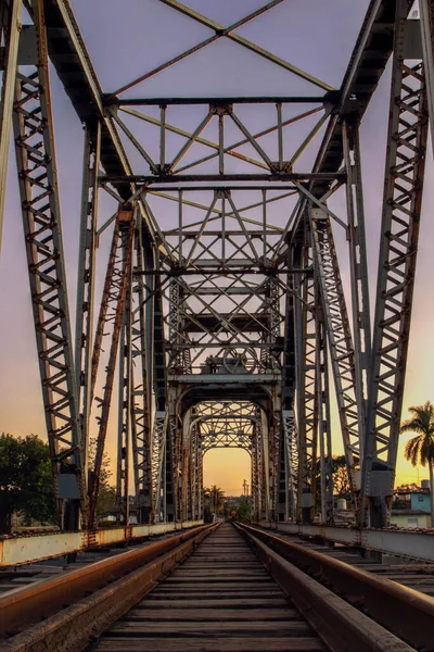 Railway Bridge City Thailand — стокове фото