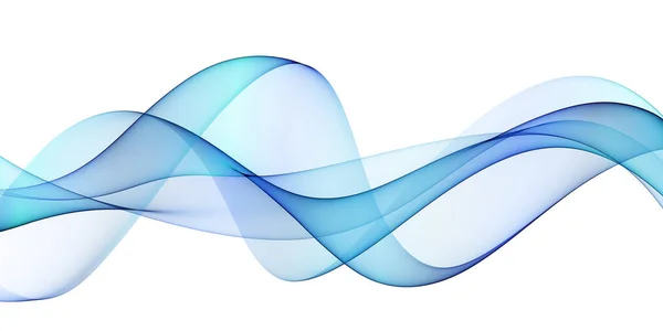 抽象的な青い波の背景 ベクターイラスト — ストック写真