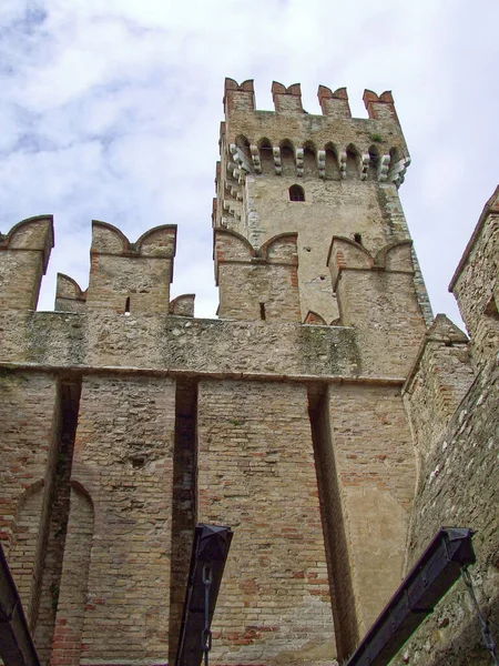 Vista Del Castello Del Centro Storico Della Città Dello Stato — Foto Stock