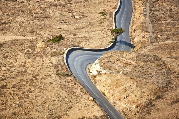 Estrada Deserto — Fotografia de Stock