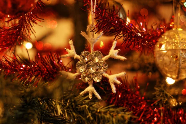 Decoração Natal Com Decorações — Fotografia de Stock