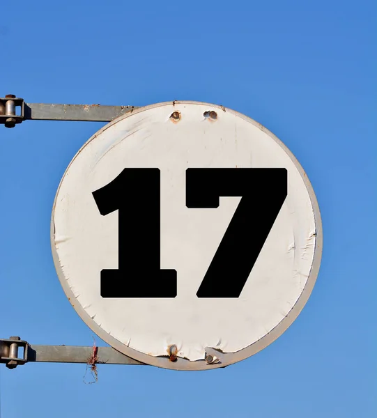 Señal Número Carretera — Foto de Stock
