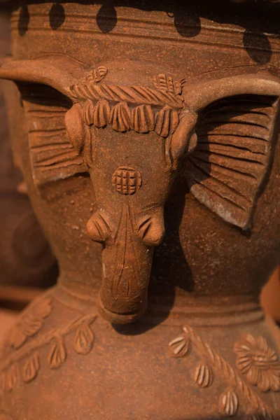 Antik Egyptisk Lera Templet Staden Thailand — Stockfoto