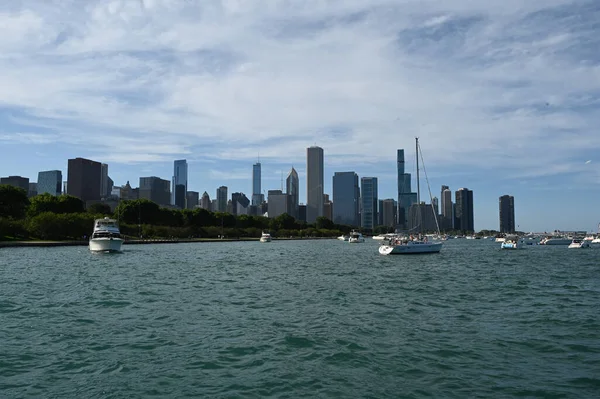 Blick Auf Die Stadt Chicago Illinois — Stockfoto