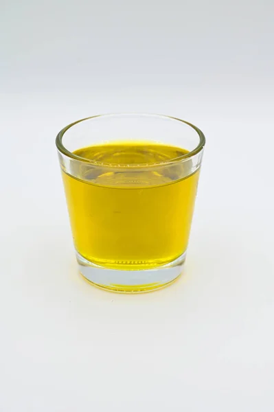 Copo Uísque Com Limão Mel — Fotografia de Stock
