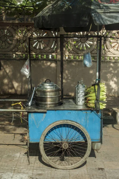 Old Wooden Cart Street — Stock Photo, Image