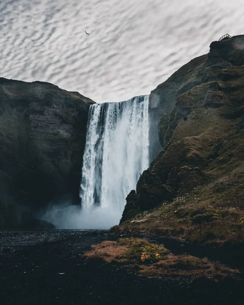 Wasserfall Island Europa — Stockfoto