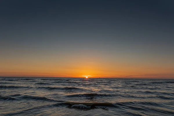 Красивый Закат Над Морем — стоковое фото