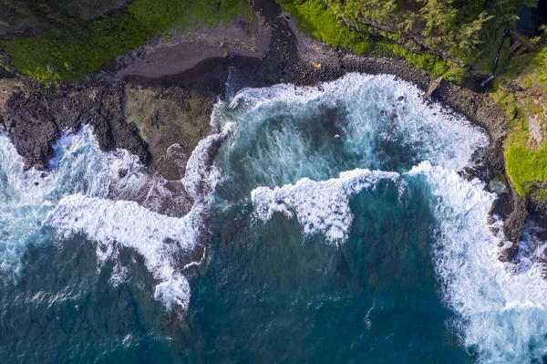 Vanuit Lucht Uitzicht Kust Van Het Eiland — Stockfoto