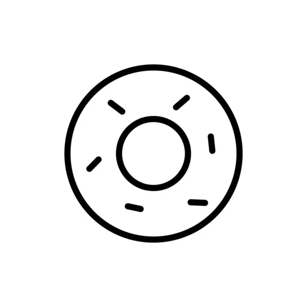 Icône Donut Vecteur Isolé Sur Fond Blanc Concept Logo Signe — Photo