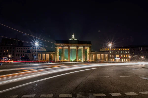 Vue Nocturne Ville Stockholm Suède — Photo