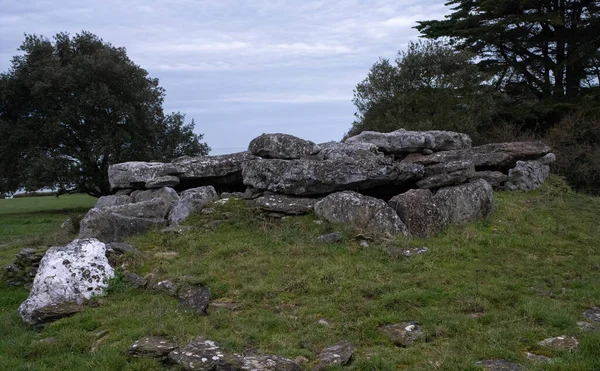 Old Stones Grass — Stock Photo, Image