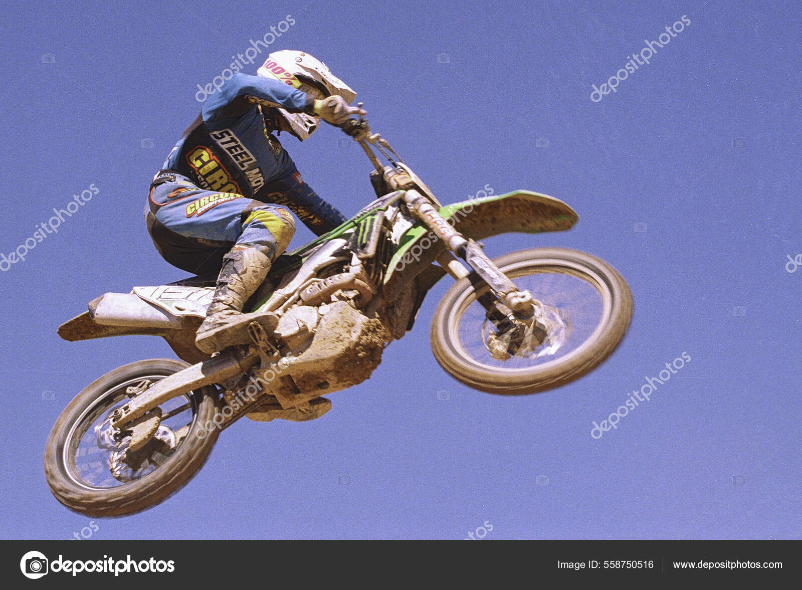 Экстремальный Спортсмен Мотоцикле – Стоковое Редакционное Фото.