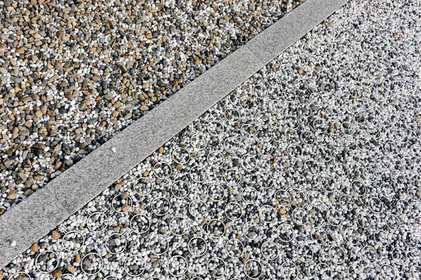 Asphaltstraße Mit Weißen Und Grauen Linien — Stockfoto