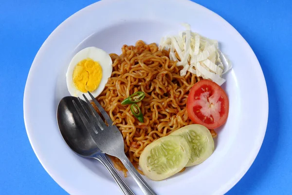Tajskie Makaron Smażony Warzywami Przyprawami — Zdjęcie stockowe
