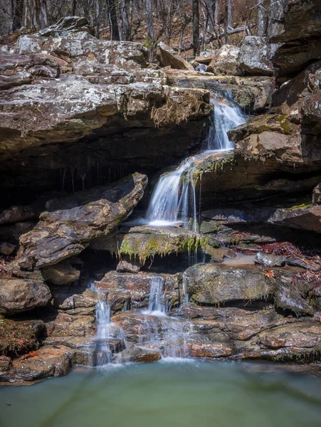 Cascade Dans Forêt — Photo