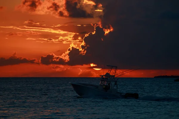 Sonnenuntergang Über Dem Meer — Stockfoto