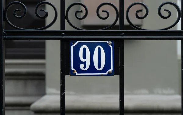 Panneau Rue Sur Bâtiment Dans Ville Reims États Unis Amérique — Photo