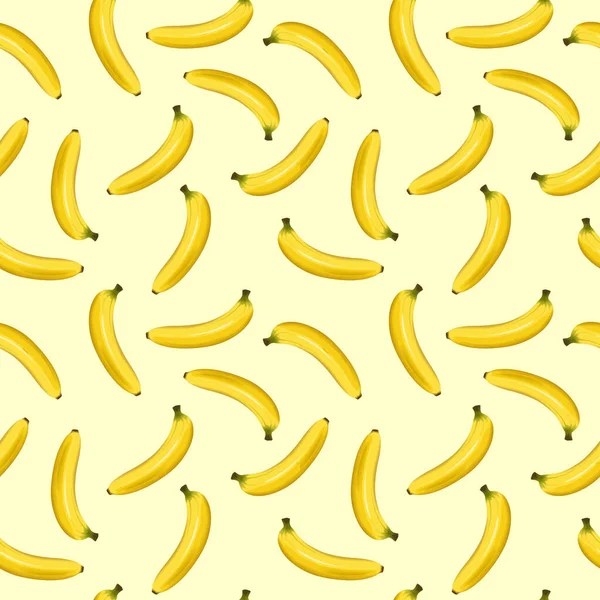 Sömlös Mönster Bananskivor Vit Bakgrund — Stockfoto