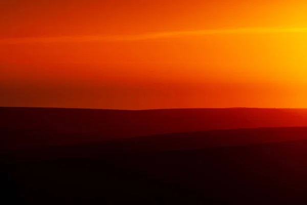 Красивый Закат Пустыне — стоковое фото