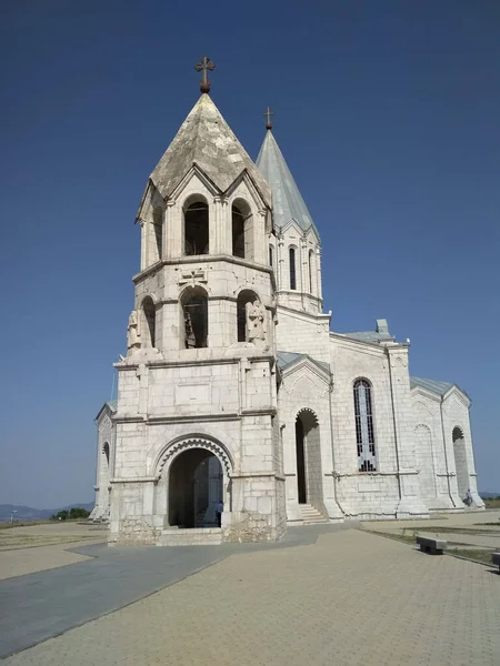 Belle Vieille Église Lieu Voyage Sur Fond — Photo