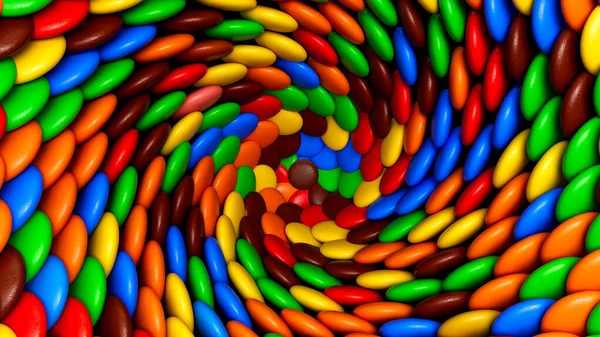 다채로운 사탕의 더미의 가까이 — 스톡 사진